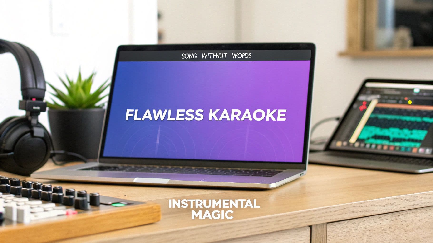 Create a Flawless Song Without Word Video in Minutes