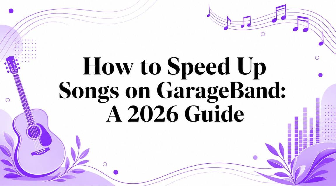 How to Speed Up Songs on GarageBand: A 2026 Guide
