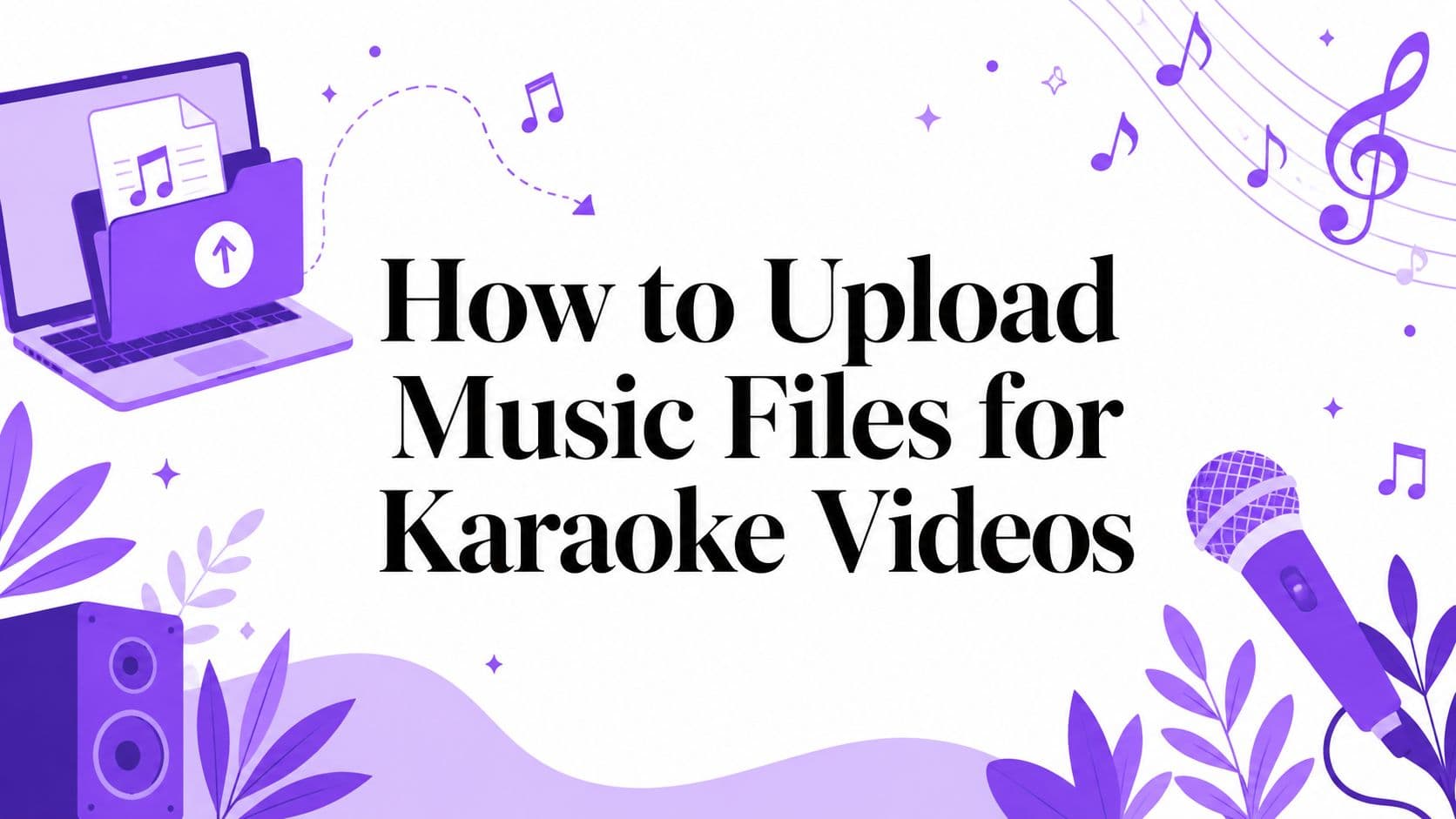 How to Upload Music Files for Karaoke Videos