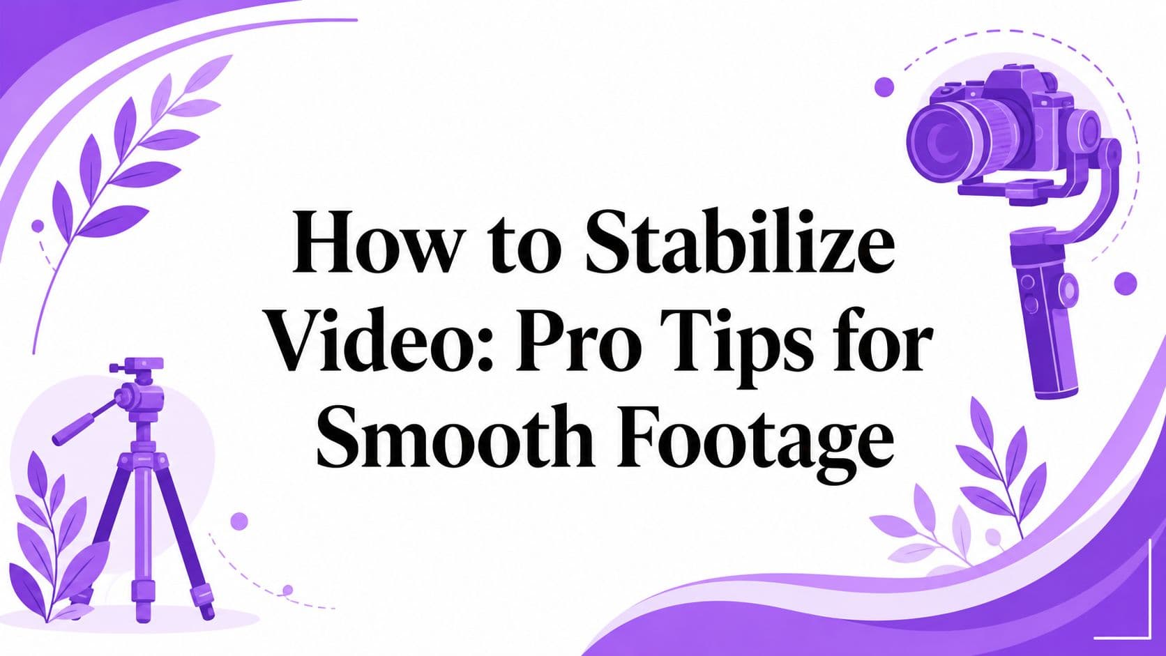 How to Stabilize Video: Pro Tips for Smooth Footage