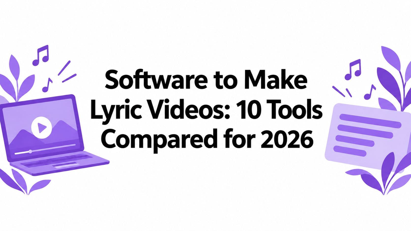 Software to Make Lyric Videos: 10 Tools Compared for 2026