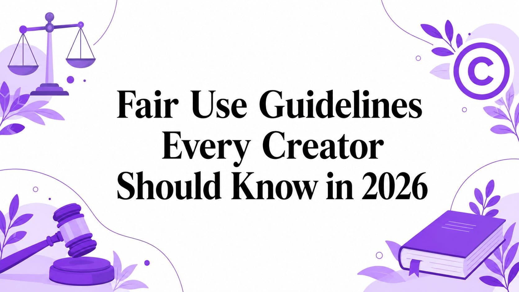 Fair Use Guidelines Every Creator Should Know in 2026
