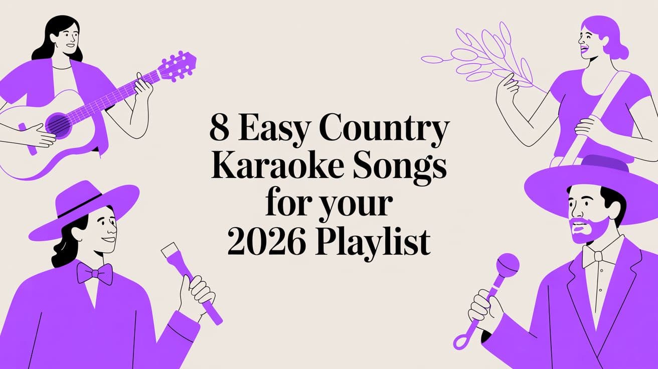 8 Easy Country Karaoke Songs for Your 2026 Playlist