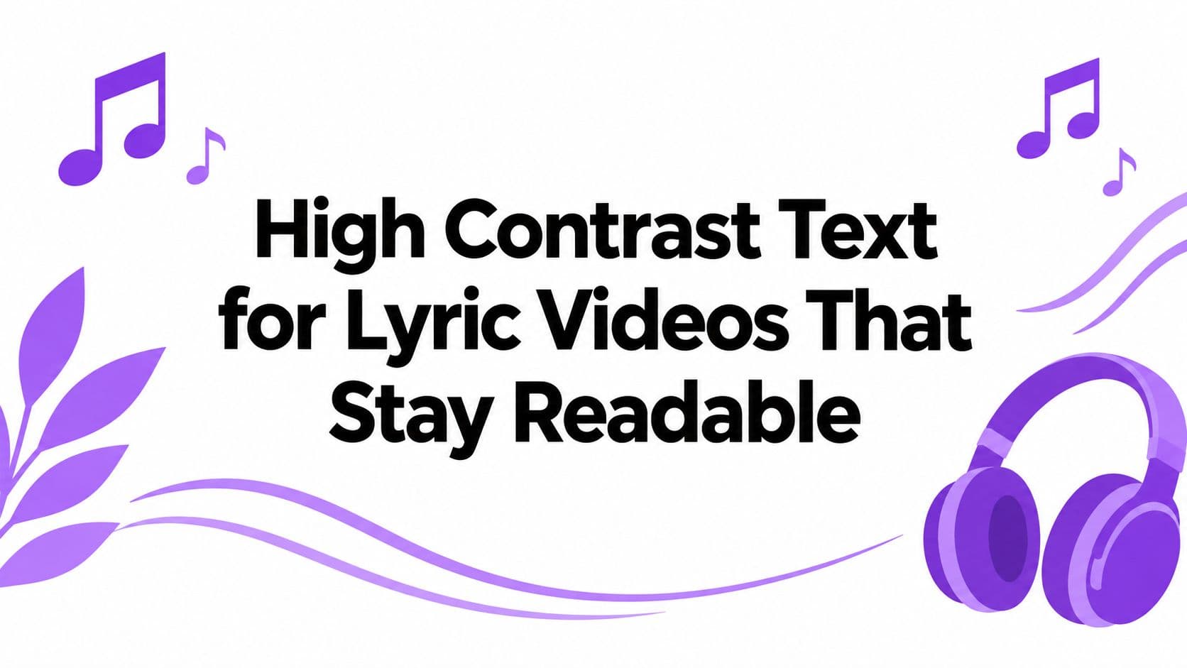 High Contrast Text for Lyric Videos That Stay Readable