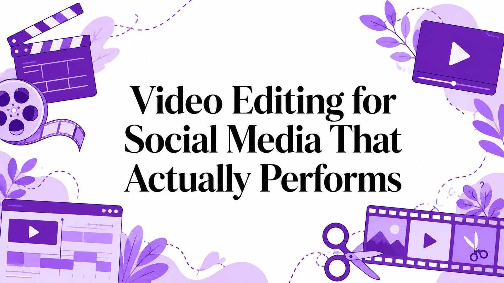 Video Editing for Social Media That Actually Performs