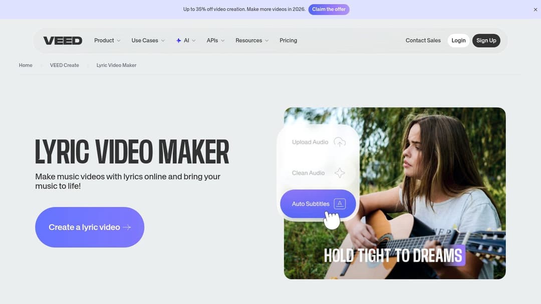 Lyricmaker The 12 Best Free Lyric Video Maker Tools for 2026 (Full Review)